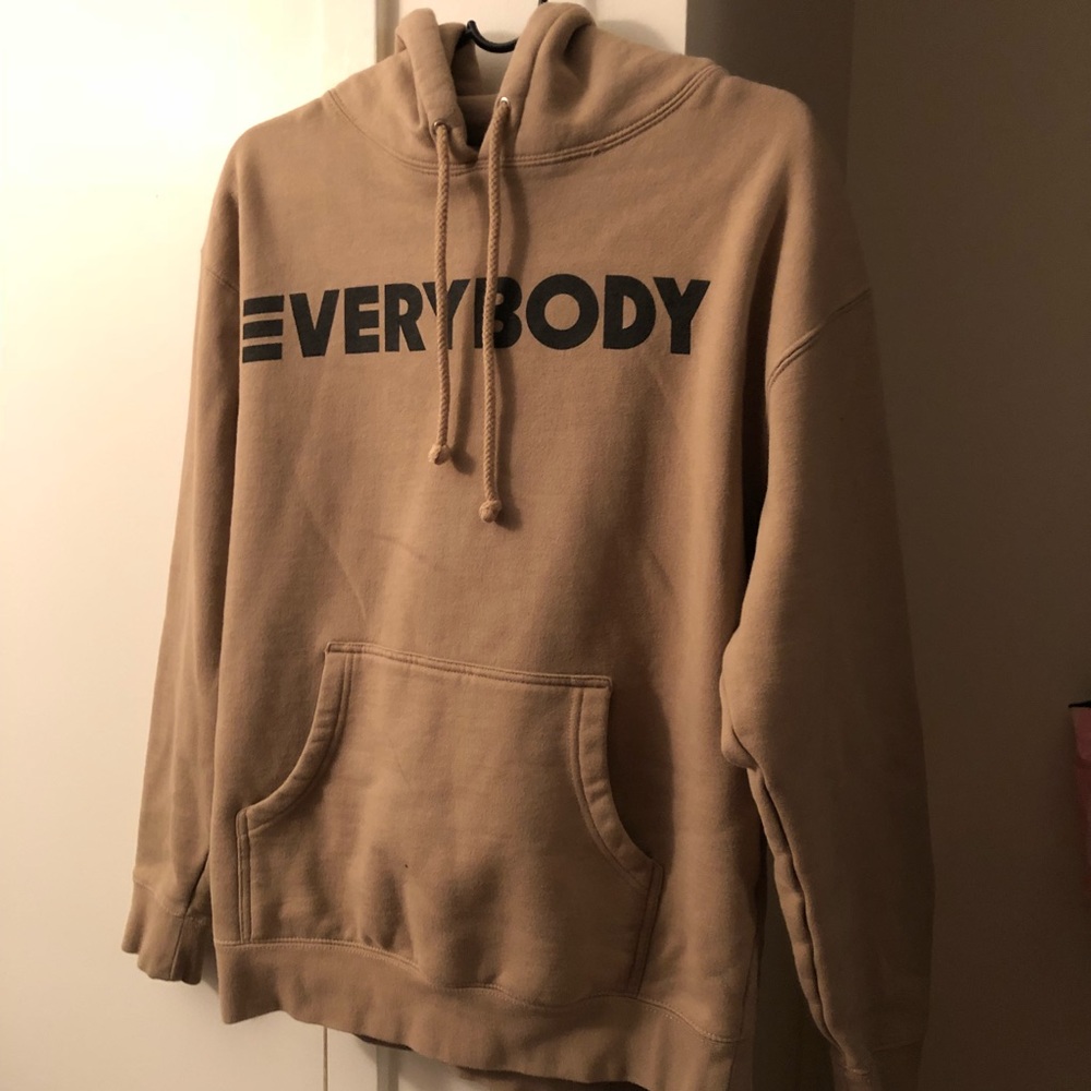 *SOLD* logic tan “everybody” hoodie - Picture 4 of 5